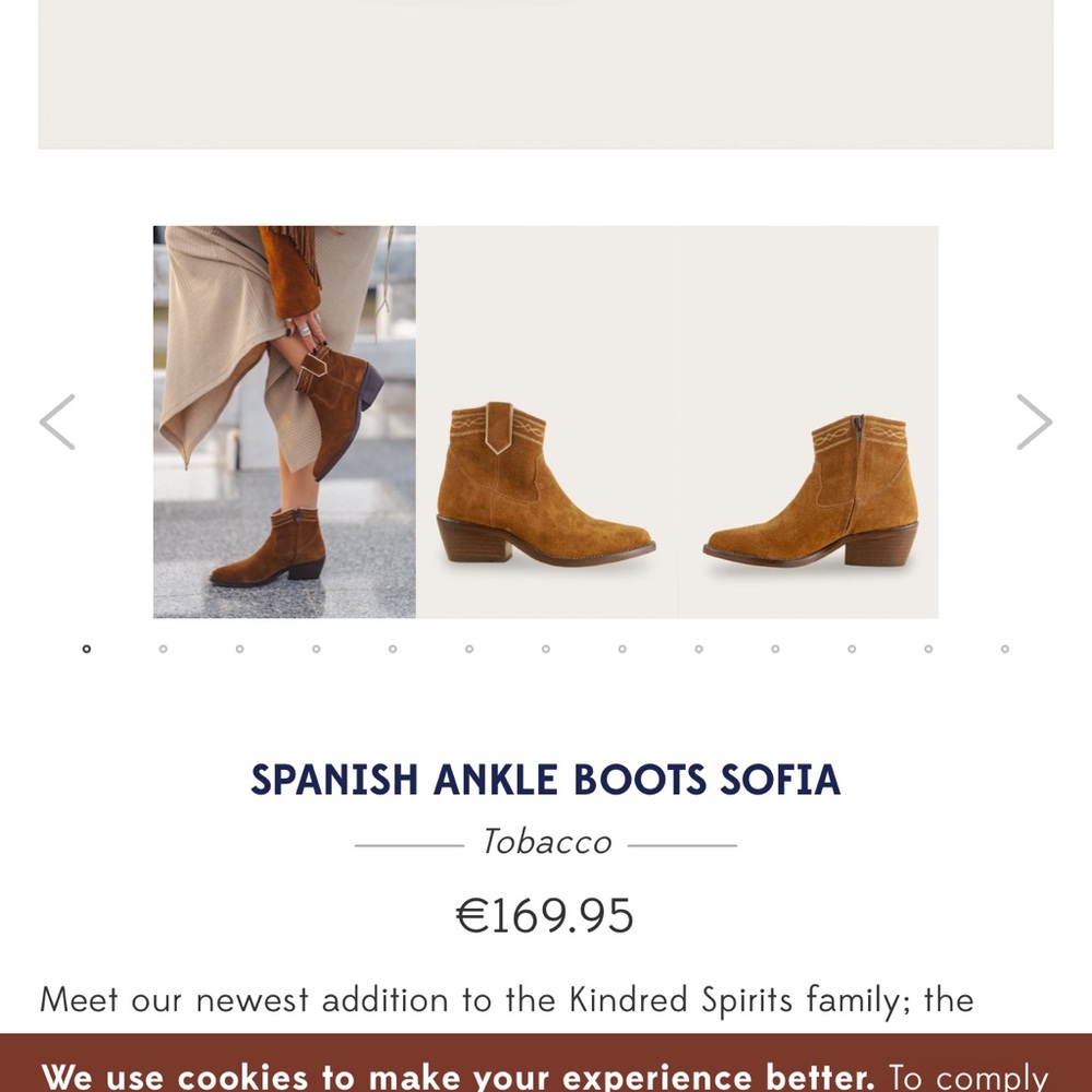 Kindred Sprits Suede Booties size 37 - Picture 9 of 9